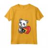 Donna Timor Cuore con Panda - Maglietta Orgoglio Timor Est - Souvenir con Bandiera e Radici - Ideale per Feste e Occasioni Speciali
