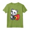 Timor Cuore con Panda Pride - Bandiera Timor Est Roots Souvenir Maglietta per Mostrare Orgoglio e Radici a Timor Est