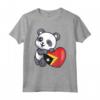 Timor Cuore con Panda Pride - Bandiera Timor Est Roots Souvenir Maglietta per Mostrare Orgoglio e Radici a Timor Est