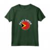 Donna Timor Est Bandiera Paese - Maglietta Stile Grunge Invecchiato con Collo a V - Souvenir Design Unico
