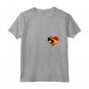 Donna Timor Est Bandiera Cuore - Maglietta Love Timor-Est per Mostrare il Tuo Sostegno - Ideale come Regalo di Compleanno per Amici Timor Est