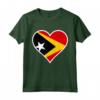 Timor Est - Bandiera Cuore Maglietta - Regalo Amore e Sostegno per la Repubblica Democratica di Timor Est