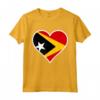 Timor Est - Bandiera Cuore Maglietta - Regalo Amore e Sostegno per la Repubblica Democratica di Timor Est
