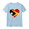 Timor Est - Bandiera Cuore Maglietta - Regalo Amore e Sostegno per la Repubblica Democratica di Timor Est