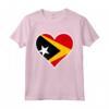 Timor Est - Bandiera Cuore Maglietta - Regalo Amore e Sostegno per la Repubblica Democratica di Timor Est