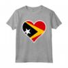 Timor Est - Bandiera Cuore Maglietta - Regalo Amore e Sostegno per la Repubblica Democratica di Timor Est