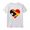Timor Est - Bandiera Cuore Maglietta - Regalo Amore e Sostegno per la Repubblica Democratica di Timor Est