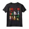I Love Timor Leste - Maglietta Timor Est Mappa con Iconici Monumenti - Ideale per Compleanni o Natale
