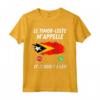 Bandiera Timor Est Appelle et Je Dois Partir Timor Est Maglietta - Ideale per Viaggiatori e Amanti del Calcio