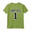 Timor Est Orgoglioso - Unisex Maglietta Sportiva con il Numero Uno per Uomini, Donne e Bambini - Ideale per Mostrare l'Amore per Timor Est