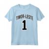 Timor Est Orgoglioso - Unisex Maglietta Sportiva con il Numero Uno per Uomini, Donne e Bambini - Ideale per Mostrare l'Amore per Timor Est