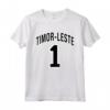 Timor Est Orgoglioso - Unisex Maglietta Sportiva con il Numero Uno per Uomini, Donne e Bambini - Ideale per Mostrare l'Amore per Timor Est