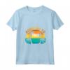 Dipendente da Tonga - Maglietta con Collo a V per Amanti dei Cani - Regalo Originale con Design Tropicale