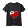 Tonga Bandiera Cuore Tonga Love Maglietta con Collo a V - Ideale per Indipendenza e Viaggi a Tonga