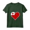 Tonga Bandiera Cuore Tonga Love Maglietta con Collo a V - Ideale per Indipendenza e Viaggi a Tonga