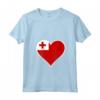 Tonga Bandiera Cuore Tonga Love Maglietta con Collo a V - Ideale per Indipendenza e Viaggi a Tonga