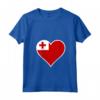 Tonga Bandiera Cuore Tonga Love Maglietta con Collo a V - Ideale per Indipendenza e Viaggi a Tonga