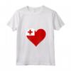 Tonga Bandiera Cuore Tonga Love Maglietta con Collo a V - Ideale per Indipendenza e Viaggi a Tonga