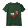 Donna Cuore Bandiera Italiana Tonga | Italia Bandiera Tonga Roots Kids Maglietta con Collo a V - Design Vintage per Mostrare le Radici Italiane