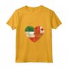 Donna Cuore Bandiera Italiana Tonga | Italia Bandiera Tonga Roots Kids Maglietta con Collo a V - Design Vintage per Mostrare le Radici Italiane