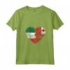 Donna Cuore Bandiera Italiana Tonga | Italia Bandiera Tonga Roots Kids Maglietta con Collo a V - Design Vintage per Mostrare le Radici Italiane