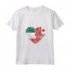 Donna Cuore Bandiera Italiana Tonga | Italia Bandiera Tonga Roots Kids Maglietta con Collo a V - Design Vintage per Mostrare le Radici Italiane