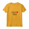 Amo davvero Tonga Maglietta con Collo a V - Moda Casual per Genitori Tongani - Acquista Online