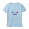 Amo davvero Tonga Maglietta con Collo a V - Moda Casual per Genitori Tongani - Acquista Online