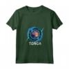 Donna Squalo Azzurro Verdesca Tonga - Maglietta Design Polinesiano al Tramonto - Ideale per Viaggiatori e Appassionati del Mare