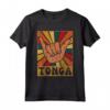 Retro Tongan Shaka Segno - Tonga Pride Maglietta Souvenir - Ideale per Mostrare l'Orgoglio Tongano o Come Regalo