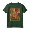 Retro Tongan Shaka Segno - Tonga Pride Maglietta Souvenir - Ideale per Mostrare l'Orgoglio Tongano o Come Regalo