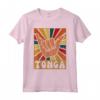 Retro Tongan Shaka Segno - Tonga Pride Maglietta Souvenir - Ideale per Mostrare l'Orgoglio Tongano o Come Regalo