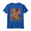 Retro Tongan Shaka Segno - Tonga Pride Maglietta Souvenir - Ideale per Mostrare l'Orgoglio Tongano o Come Regalo