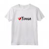 Donna Love Tonga T Shirt - Cuore Bandiera Paese Regalo Souvenir Maglietta - Ideale per Compleanno