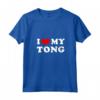 I Love My Tong - Maglietta con Collo a V per Chef - Design Vintage per Amanti della Cucina