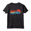 Squalo Verdesca Immersioni a Tonga - Maglietta Vintage Tramonto Grunge - Proteggi gli Squali nella Polinesia