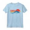 Squalo Verdesca Immersioni a Tonga - Maglietta Vintage Tramonto Grunge - Proteggi gli Squali nella Polinesia