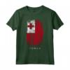 HapTiger - Bandiera Tonga Maglietta Souvenir in Stile Grunge - Ideale come Regalo o Ricordo di Viaggio