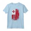 HapTiger - Bandiera Tonga Maglietta Souvenir in Stile Grunge - Ideale come Regalo o Ricordo di Viaggio