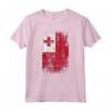 HapTiger - Bandiera Tonga Maglietta Souvenir in Stile Grunge - Ideale come Regalo o Ricordo di Viaggio