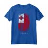 HapTiger - Bandiera Tonga Maglietta Souvenir in Stile Grunge - Ideale come Regalo o Ricordo di Viaggio