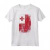 HapTiger - Bandiera Tonga Maglietta Souvenir in Stile Grunge - Ideale come Regalo o Ricordo di Viaggio