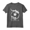 Orgoglio di Tonga - Squalo Zebra e Squalo di Barriera Tonga Maglietta - Design Artistico Polinesiano per Uomini, Donne e Bambini - Ideale per Amanti dell'Oceano e della Cultura Tongana
