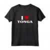Tonga HapTiger Souvenir I Love Tonga Maglietta - Perfetto Souvenir per Turisti e Orgoglio delle Proprie Origini