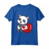 Tonga Cuore Panda Pride Bandiera Tonga Radici Souvenir Maglietta - Ideale per Mostrare l'Orgoglio Tonga e le Radici Tonga