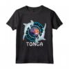 Squalo Martello Regno di Tonga Maglietta - Proteggi gli Abitanti del Mare - Souvenir Polinesiano Grunge