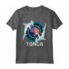 Squalo Martello Regno di Tonga Maglietta - Proteggi gli Abitanti del Mare - Souvenir Polinesiano Grunge
