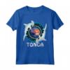 Squalo Martello Regno di Tonga Maglietta - Proteggi gli Abitanti del Mare - Souvenir Polinesiano Grunge