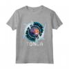 Squalo Martello Regno di Tonga Maglietta - Proteggi gli Abitanti del Mare - Souvenir Polinesiano Grunge