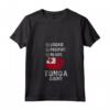 HapTiger Vacanza di Viaggio Tonga Maglietta con Collo a V - Souvenir Tonga Bound per il tuo Viaggio a Tonga